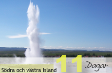 11 dagar söndra och västra Island